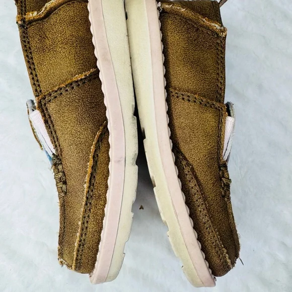 Ariat Brown and Multicolor Kids Slip-On Shoes - Picture 4 of 7